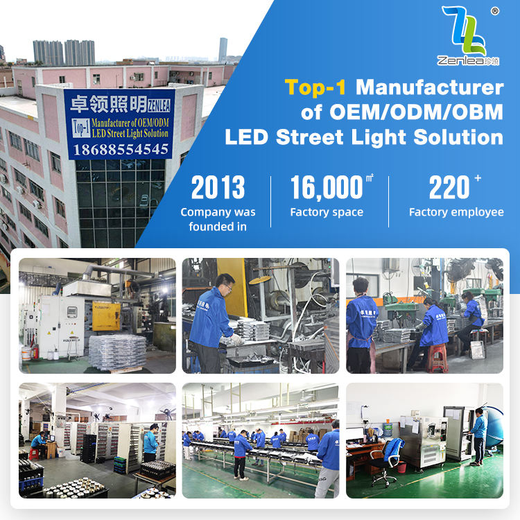 Zenlea ZL-ST21H Waterproof IP66 Outdoor Aluminum Project Smart LED Street Light - 30W-320W